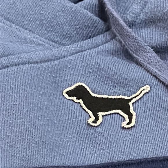 PINK Victoria's Secret Blue Relaxed Hoodie Sweatshirt - Picture 2 of 6